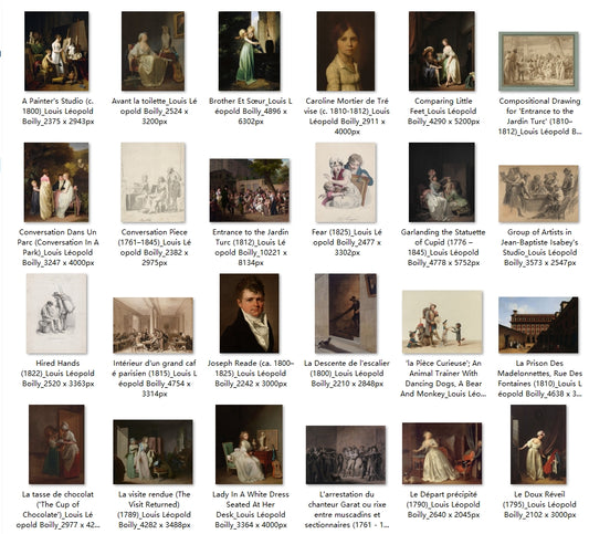 96 Painting Images by Louis Léopold Boilly (French, 1761-1845)