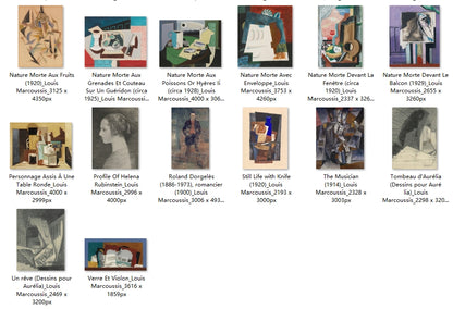 38 Painting Images by Louis Marcoussis (French, 1883-1941)