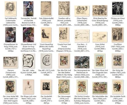 247 Painting Images by Lovis Corinth German, 1858-1925 - Tibetan Buddhist thangka, detailed view