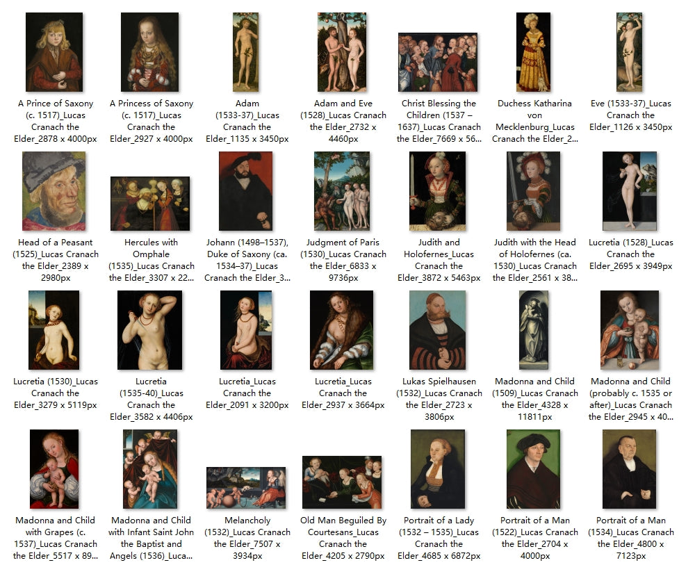 73 Painting Images by Lucas Cranach the Elder (German, 1472 - 1553)