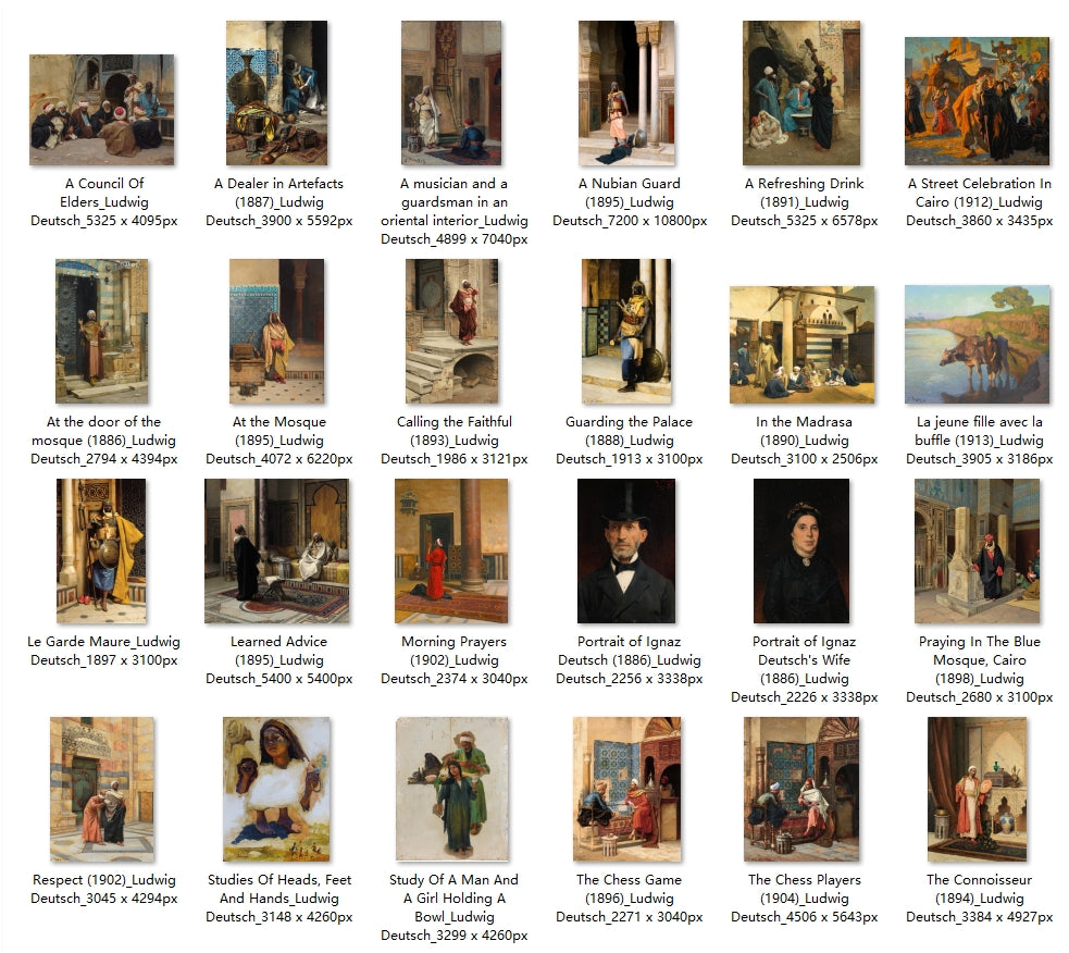 47 Painting Images by Ludwig Deutsch (Austrian, 1855 – 1935)