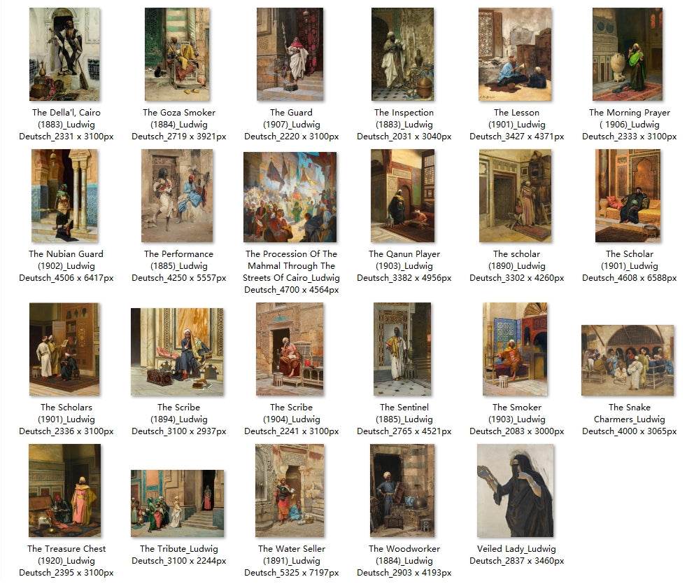 47 Painting Images by Ludwig Deutsch Austrian, 1855 – 1935 - Tibetan Buddhist thangka, detailed view