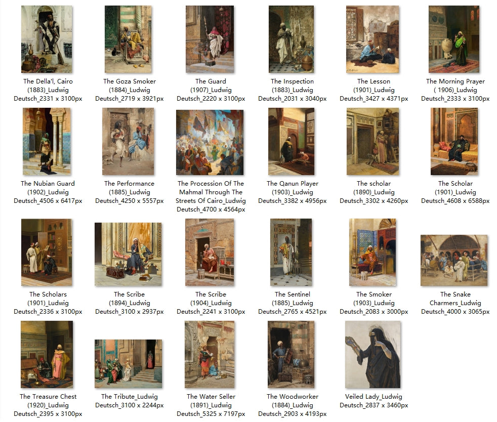 47 Painting Images by Ludwig Deutsch (Austrian, 1855 – 1935)