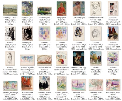 165 Painting Images by Magnus Enckell (Finnish, 1870-1925)