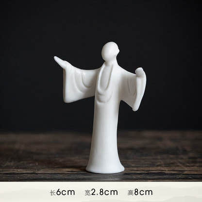 Ceramics Meditation Buddha Statues - Tibetan Buddhist statue, view 13