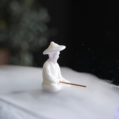 Ceramic Fisherman Incense Holder