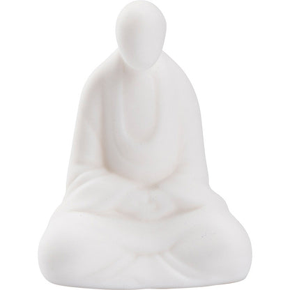 White Porcelain Meditation Buddha Statues