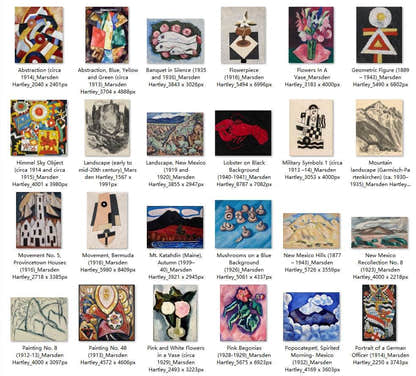 51 Painting Images by Marsden Hartley American, 1877-1943 - Tibetan Buddhist thangka, front view