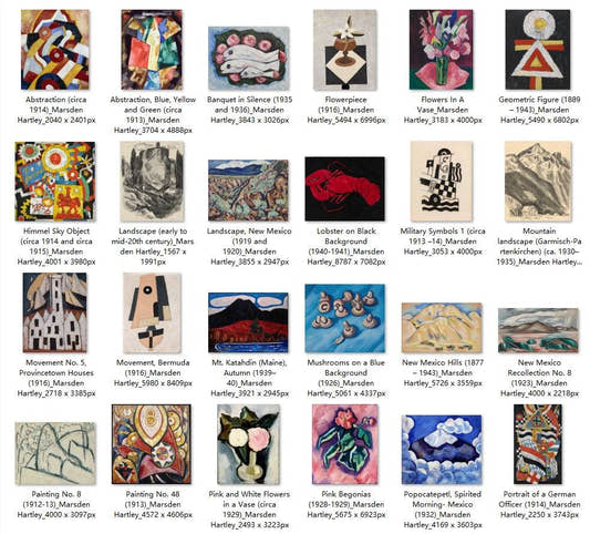 51 Painting Images by Marsden Hartley American, 1877-1943 - Tibetan Buddhist thangka, front view