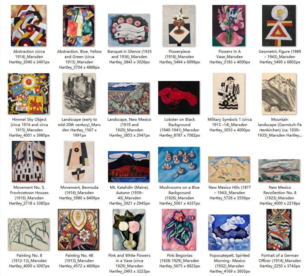51 Painting Images by Marsden Hartley American, 1877-1943 - Tibetan Buddhist thangka, front view