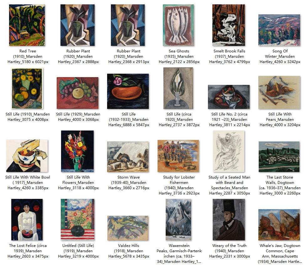 51 Painting Images by Marsden Hartley American, 1877-1943 - Tibetan Buddhist thangka, detailed view