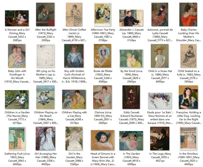 92 Painting Images by Mary Cassatt (American, 1844-1926)