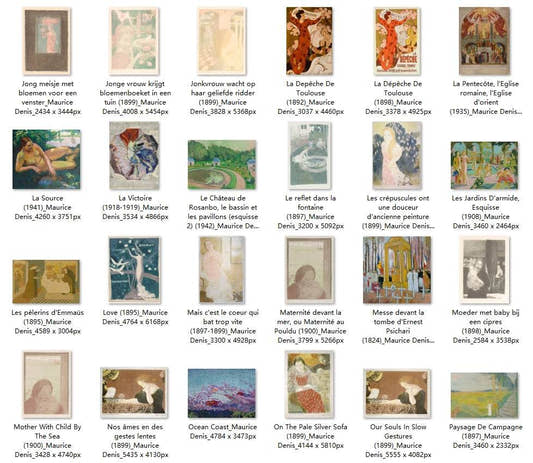 57 Painting Images by Maurice Denis French, 1870-1943 - Tibetan Buddhist thangka, detailed view