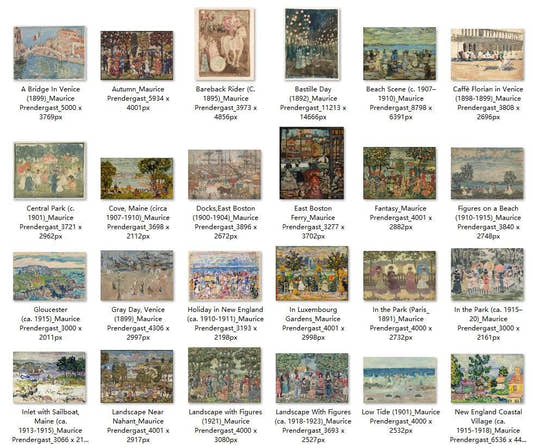 60 Painting Images by Maurice Prendergast American, 1858-1924 - Tibetan Buddhist thangka, front view