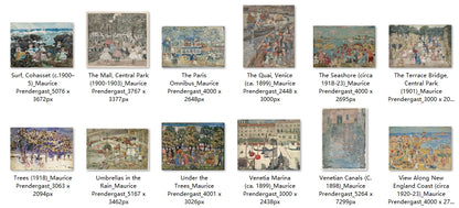 60 Painting Images by Maurice Prendergast (American, 1858-1924)