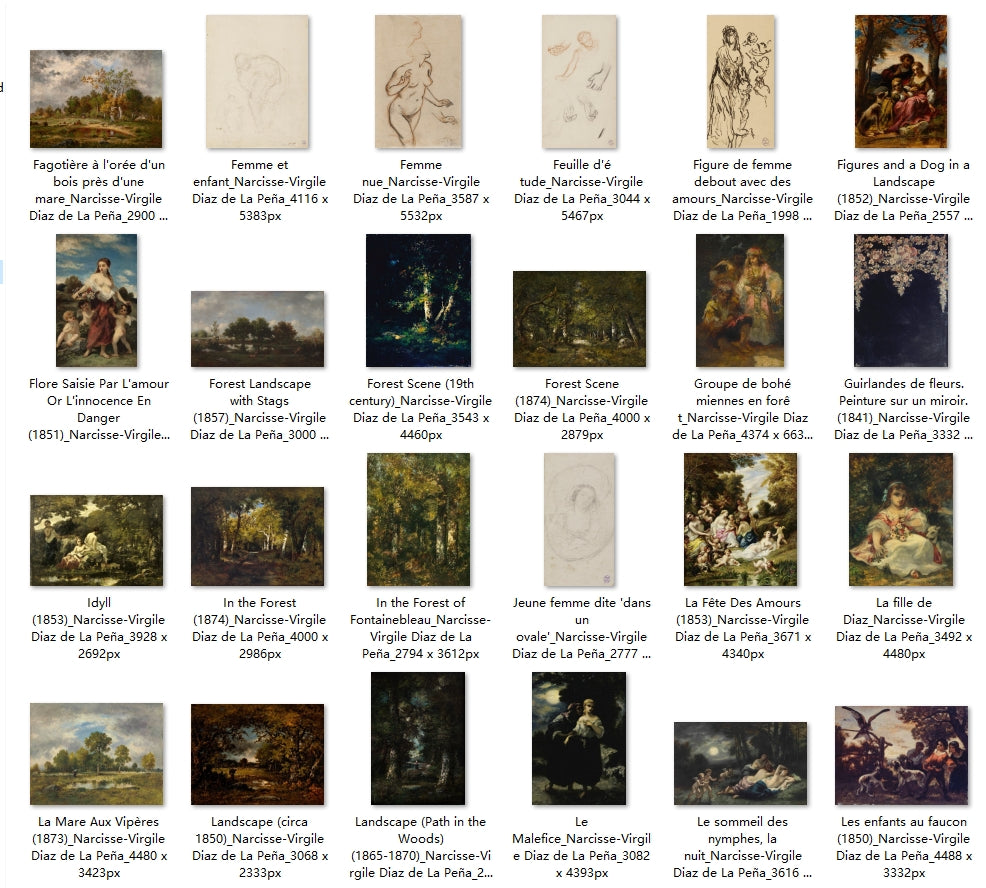 122 Painting Images by Narcisse-Virgile Diaz de La Peña (French, 1808 - 1876)