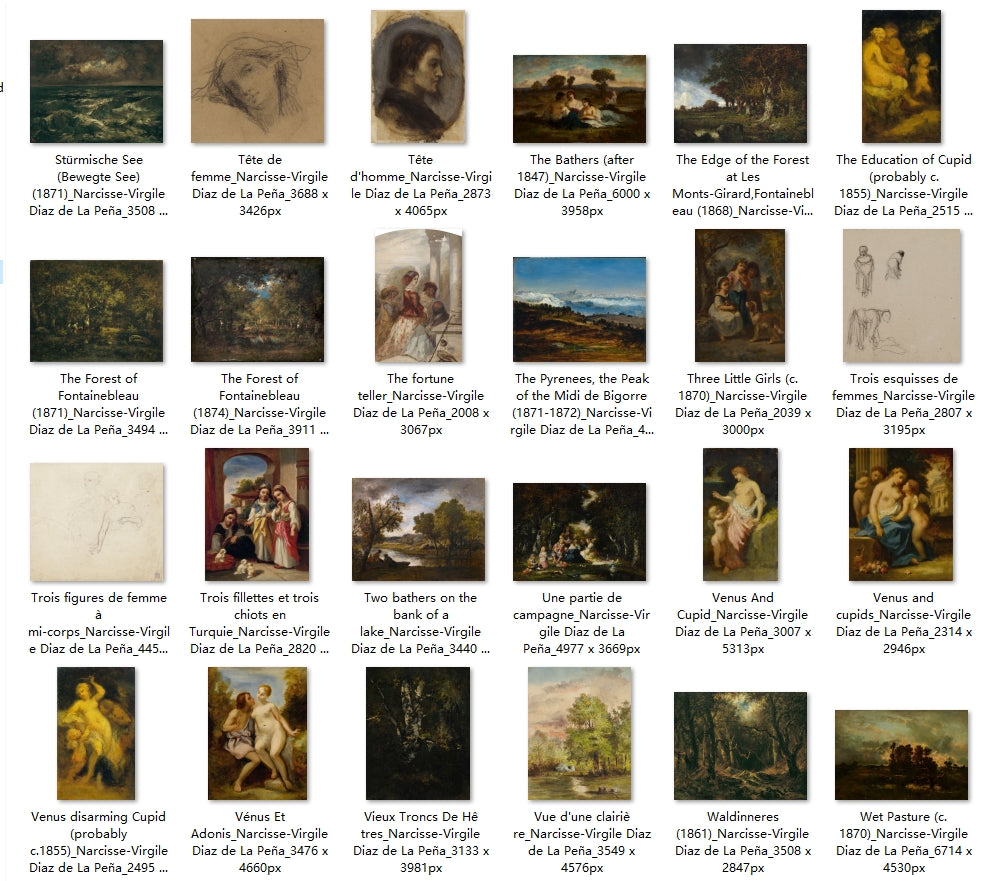 122 Painting Images by Narcisse-Virgile Diaz de La Peña (French, 1808 - 1876)