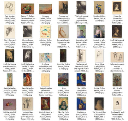 162 Painting Images by Odilon Redon French, 1840-1916 - Tibetan Buddhist thangka, view 4