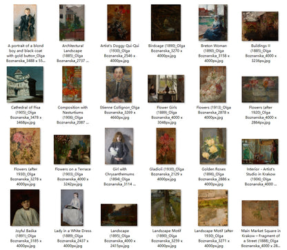 107 Painting Images by Olga Boznanska (Polish, 1865 – 1940)