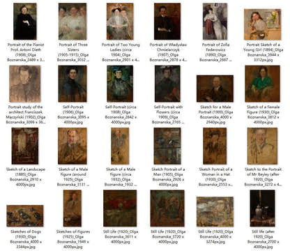107 Painting Images by Olga Boznanska Polish, 1865 – 1940 - Tibetan Buddhist thangka, view 4