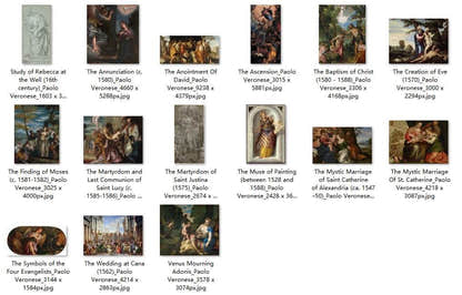 39 Painting Images by Paolo Veronese Italian, 1528-1588 - Tibetan Buddhist thangka, detailed view
