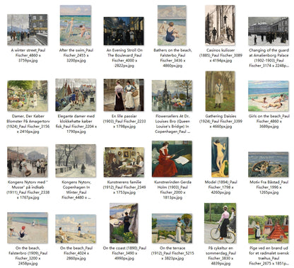 41 Painting Images by Paul Fischer (Danish, 1860 – 1934)