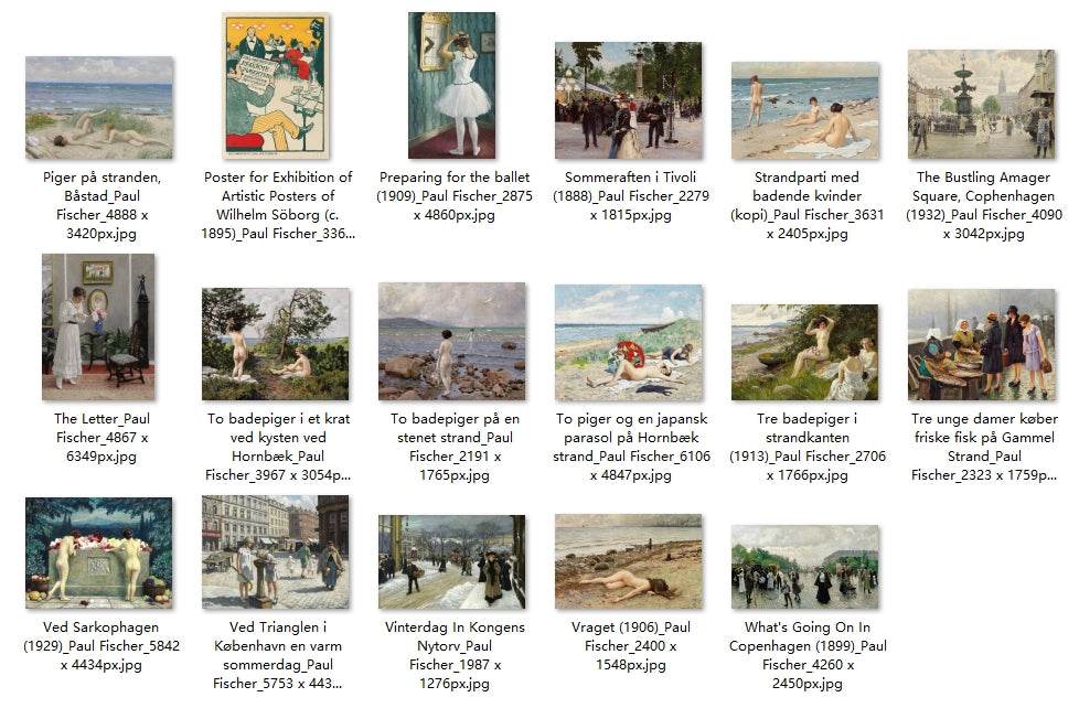 41 Painting Images by Paul Fischer (Danish, 1860 – 1934)