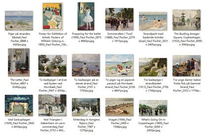 41 Painting Images by Paul Fischer (Danish, 1860 – 1934)