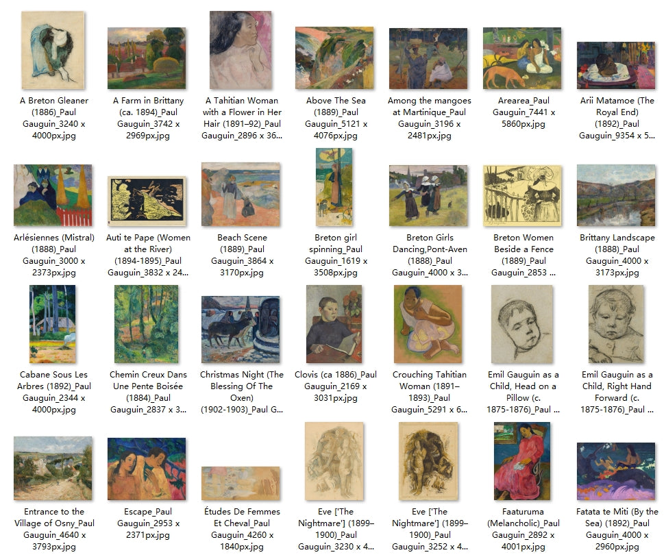 139 Painting Images by Paul Gauguin (French, 1848-1903)