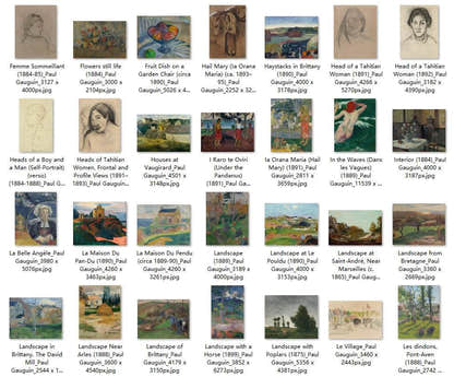 139 Painting Images by Paul Gauguin French, 1848-1903 - Tibetan Buddhist thangka, detailed view