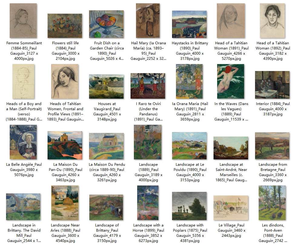 139 Painting Images by Paul Gauguin French, 1848-1903 - Tibetan Buddhist thangka, detailed view