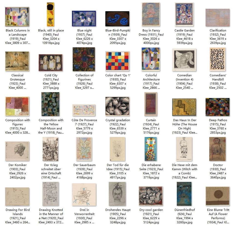 249 Painting Images by Paul Klee German, 1879 - 1940 - Tibetan Buddhist thangka, detailed view
