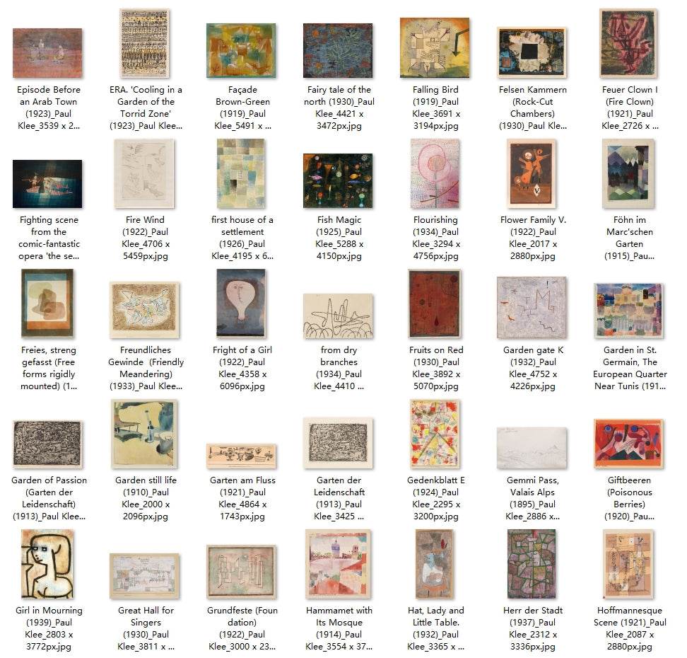 249 Painting Images by Paul Klee German, 1879 - 1940 - Tibetan Buddhist thangka, close-up detail