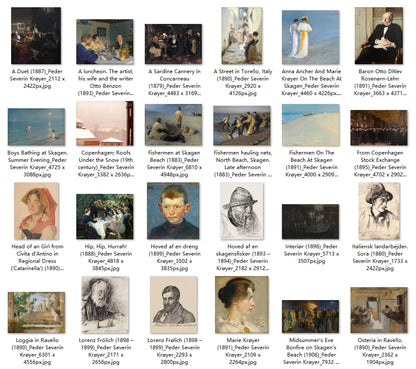 54 Painting Images by Peder Severin Krøyer (Danish, 1851 – 1909)