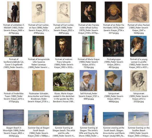 54 Painting Images by Peder Severin Krøyer Danish, 1851 – 1909 - Tibetan Buddhist thangka, detailed view