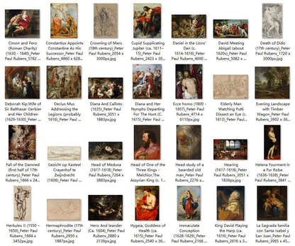 179 Painting Images by Peter Paul Rubens Flemish, 1577-1640 - Tibetan Buddhist thangka, detailed view