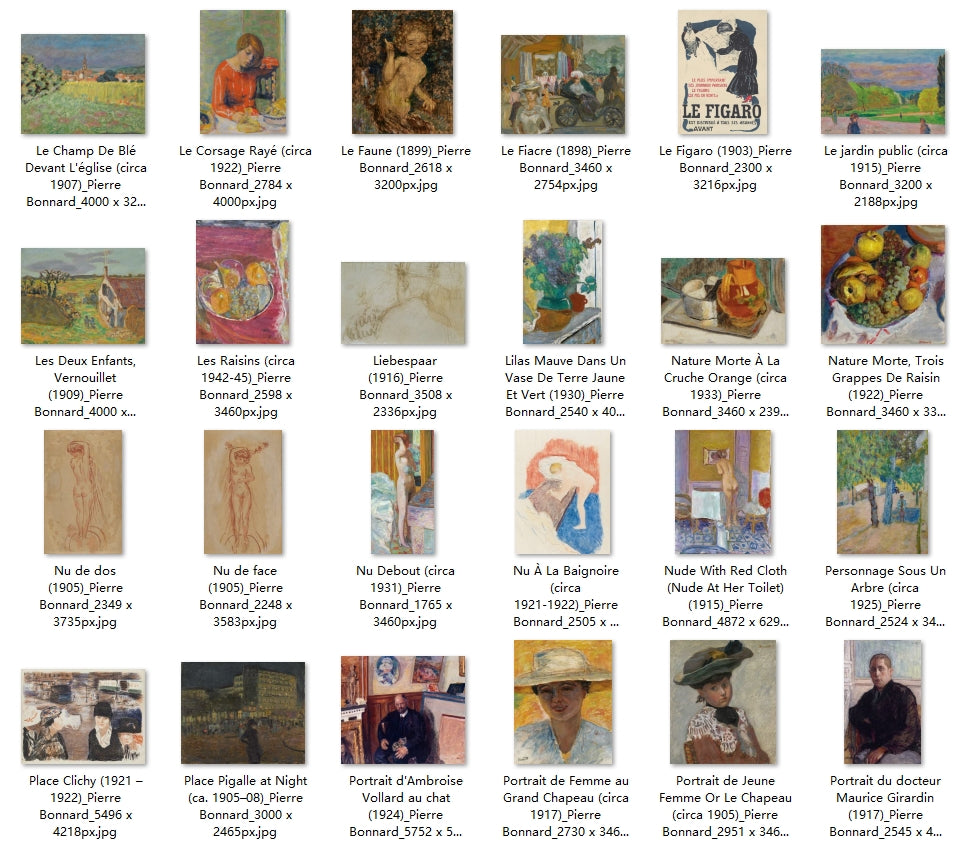 63 Painting Images by Pierre Bonnard (French, 1867-1947)