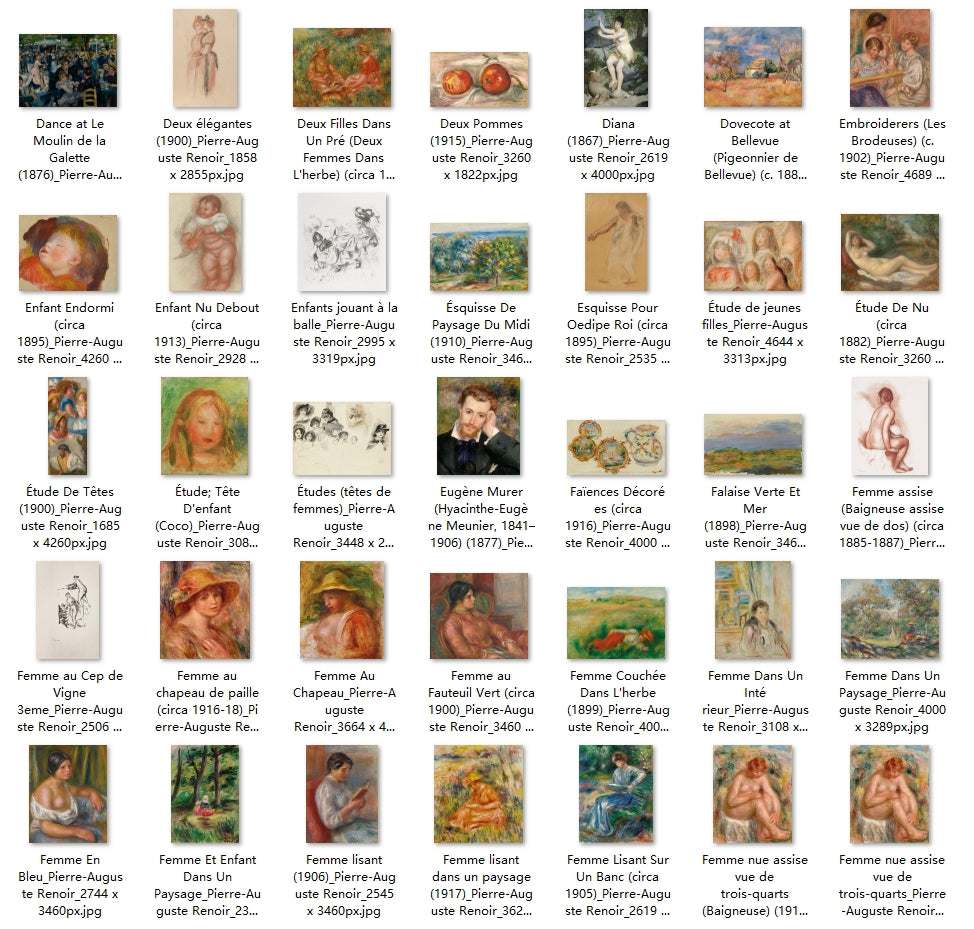 438 Painting Images by Pierre-Auguste Renoir (French, 1841-1919)