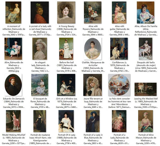 43 Painting Images by Raimundo de Madrazo y Garreta Spanish, 1841 - 1920 - Tibetan Buddhist thangka, front view