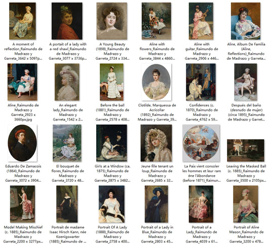 43 Painting Images by Raimundo de Madrazo y Garreta (Spanish, 1841 - 1920)