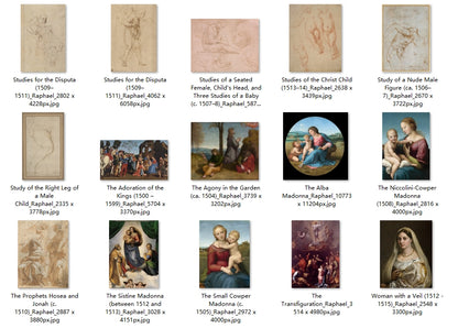 35 Painting Images by Raphael (Italian, 1483-1520)