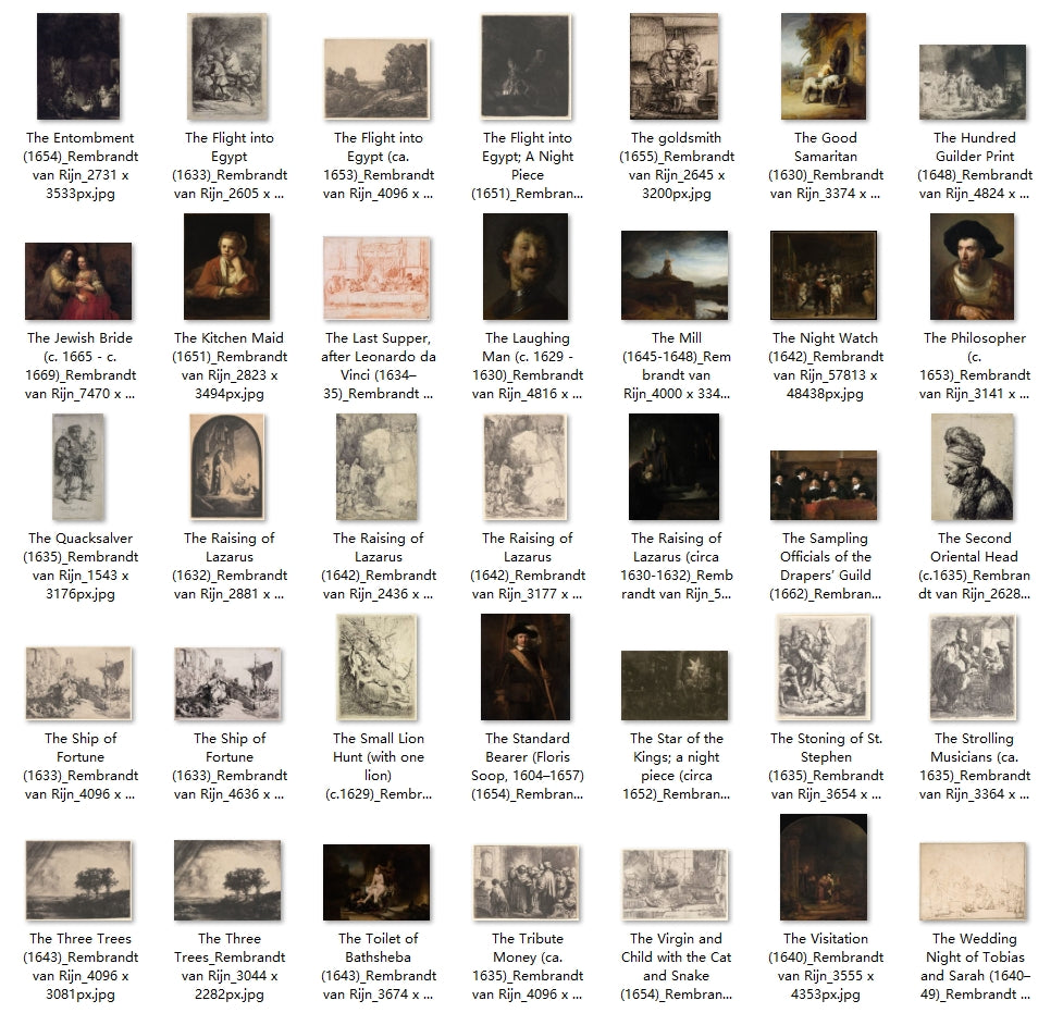 268 Painting Images by Rembrandt van Rijn (Dutch, 1606-1669)