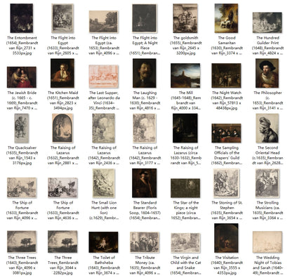 268 Painting Images by Rembrandt van Rijn (Dutch, 1606-1669)