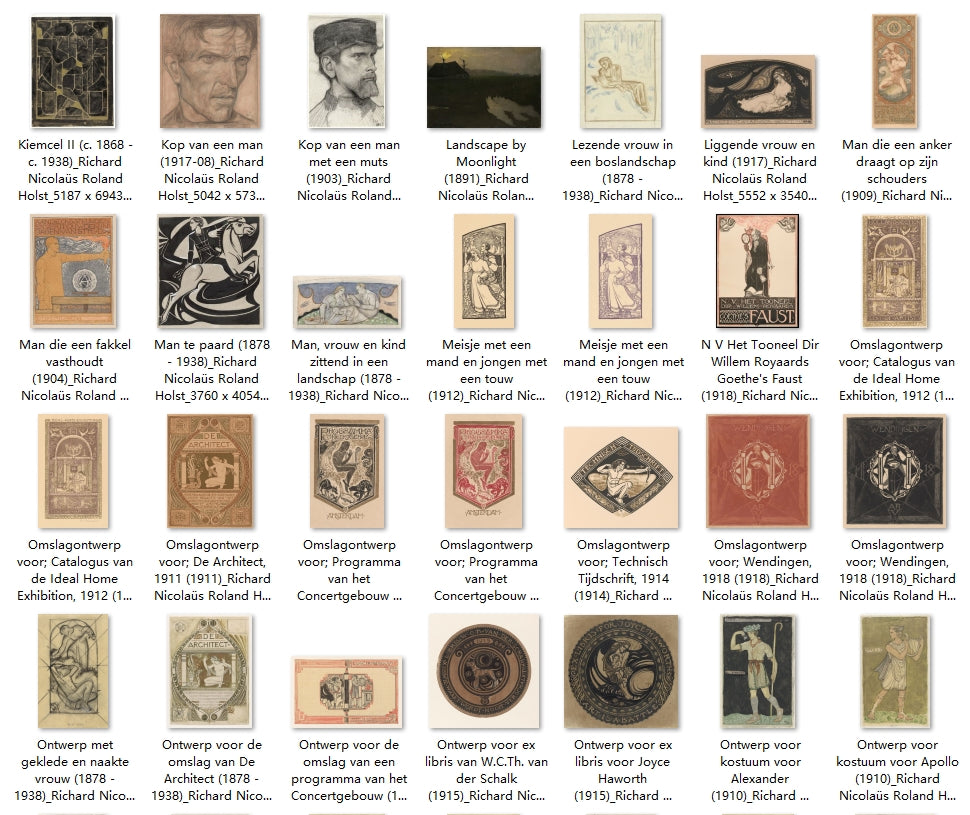 90 Painting Images by Richard Nicolaüs Roland Holst (Dutch, 1868 - 1938)