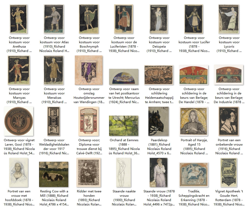 90 Painting Images by Richard Nicolaüs Roland Holst (Dutch, 1868 - 1938)