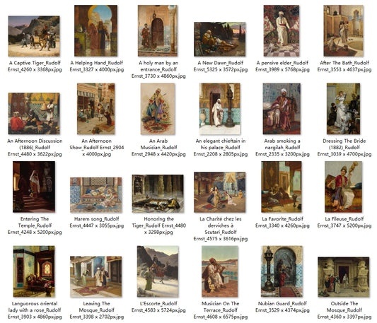 61 Painting Images by Rudolf Ernst (Austrian, 1854 - 1932)