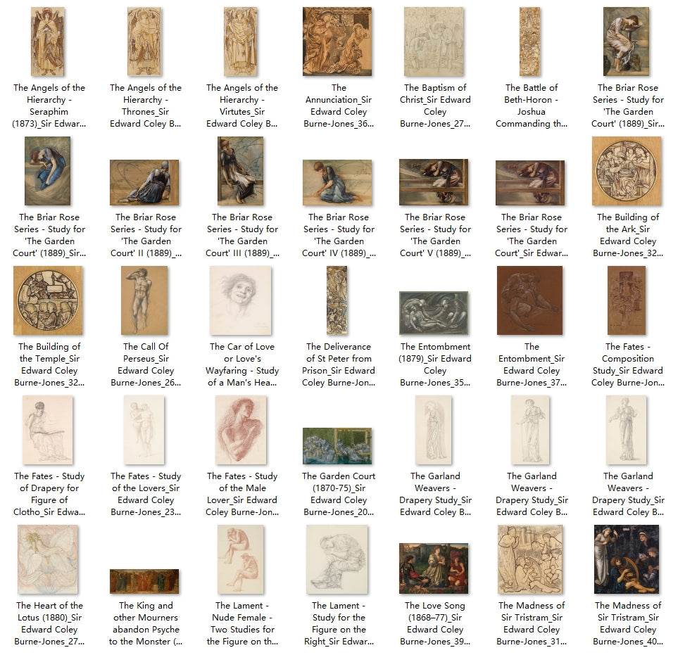 216 Painting Images by Sir Edward Coley Burne-Jones English, 1833 – 1898 - Tibetan Buddhist thangka, view 5