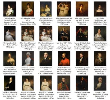67 Painting Images by Sir Henry Raeburn English, 1756-1823 - Tibetan Buddhist thangka, detailed view
