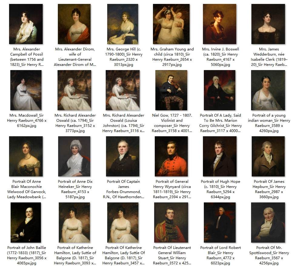 67 Painting Images by Sir Henry Raeburn English, 1756-1823 - Tibetan Buddhist thangka, detailed view