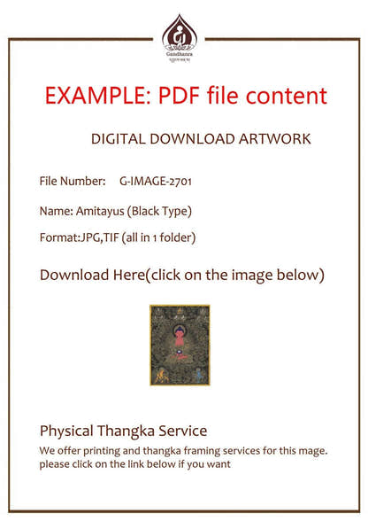 Amitabha - 18th Century Old Version Image - Tibetan thangka painting, view 6